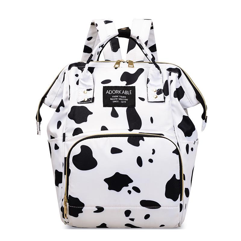 2025 Stylowy Nadruk Duża Pojemność Podwójny Plecak i Torba na Ramię dla Mam