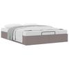 Ottoman Bed without Mattress Taupe 140x190 cm Fabric