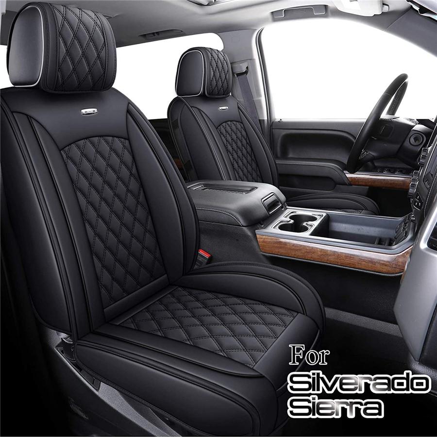 The Full set Seat Cover are Customized on "For 2017 Silverado 1500 Custom Double Cab", Only For