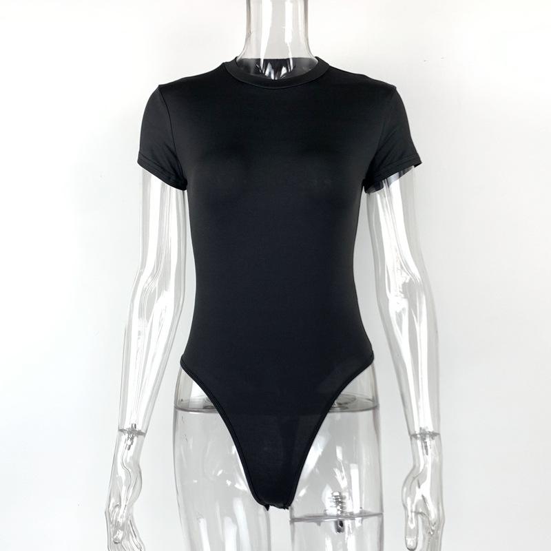 

GMXIA Летний повседневный женский боди с коротким рукавом Боди XL чёрный