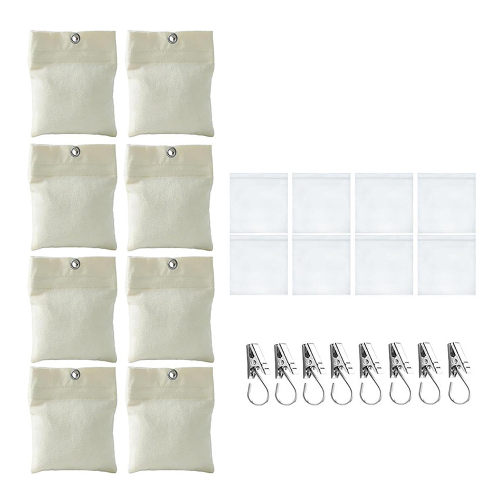 8PCS/SET Outdoor Curtains Windproof Weighted Bags With Clip Balcony Curtains Cloth Weights For Pool Shower Bedroom Patio