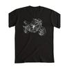 Men's 100% Cotton Motorcycle T-Shirt with Bandit GSF 600 Graphic - Casual Short Sleeve Round Neck Tee for Motorcycling Enthusiasts, Year-Rround