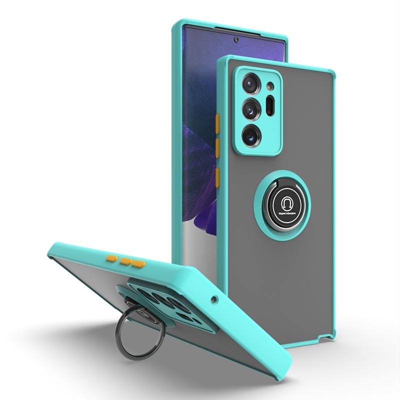 Shockproof Phone Case For Samsung Galaxy S8 S9 S10 Note 8 9 10 23 PLUS LITE ULTRA S10E Fashion Matte Magnetic Ring Stand Cover