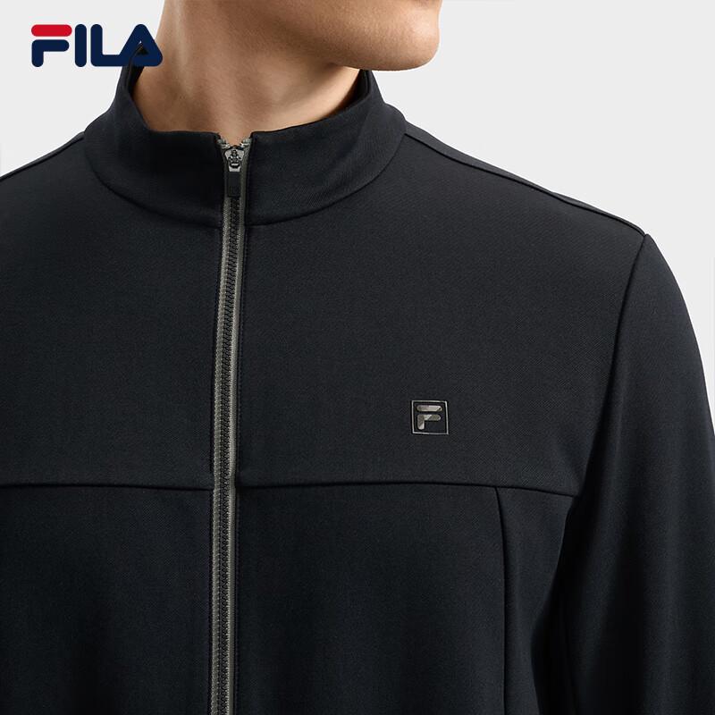Fila Men's Knit Long-Sleeve Stand-Collar Jacket