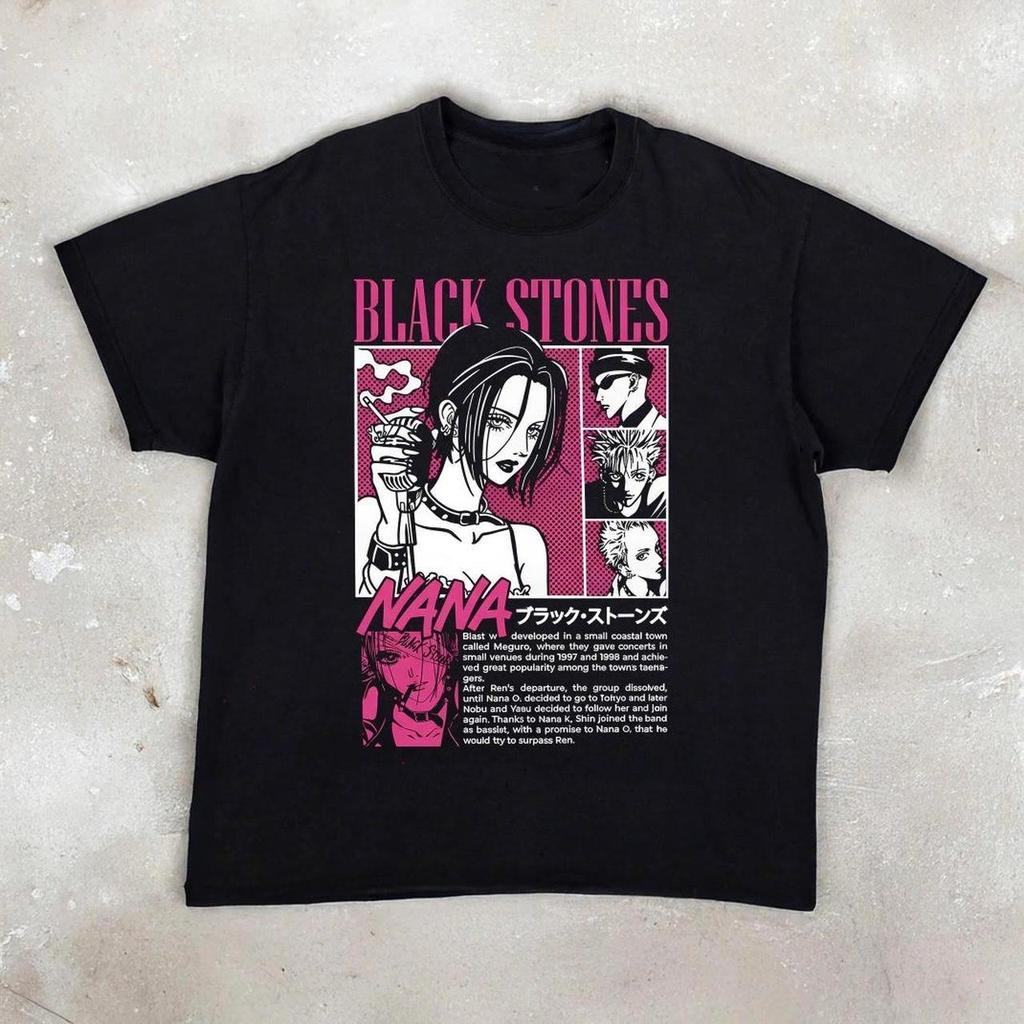 Vintage Nana Osaki Anime Tshirt For Unisex Unisex Death Metal Theme Design Harajuku Y2k Trendy Vintage Casual Streetwear Tee Tops