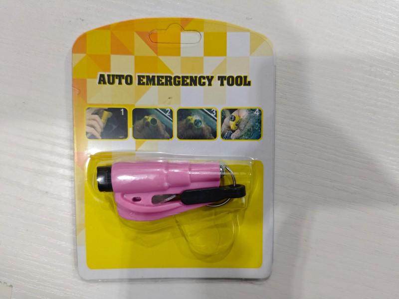 3-in-1 Safety Keychain: Window Breaker, Emergency Hammer, Whistle & Cutter
