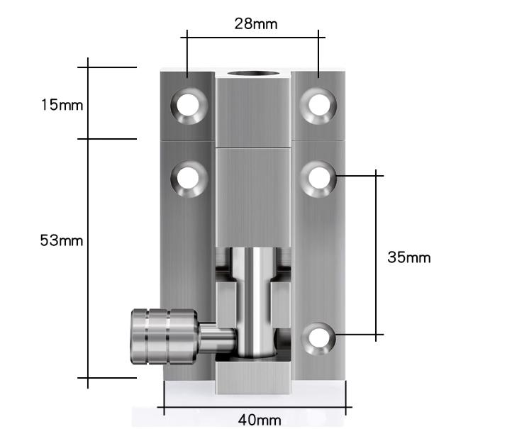 

Door Lock Bolt Door Bolt Aluminium Alloy Punch-Free Bedroom Room Door Anti-Lock Latch Bathroom Household Hardware Accessories China Mainland