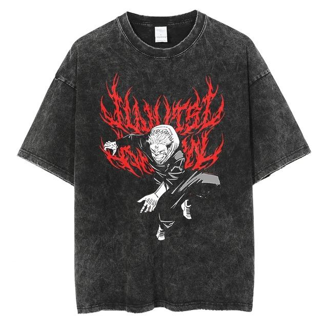 HUANHUSHENG Jujutsu Kaisen Cotton T-Shirt XL