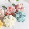 Multicolor Simulation Hydrangea Bouquet Silk Petals Bridal Bouquet  Gift