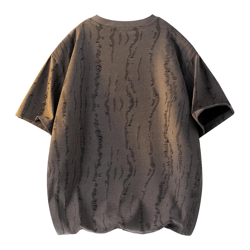 Simple And Versatile V-neck Short-sleeved T-shirt Men's Summer Loose Pullover Top
