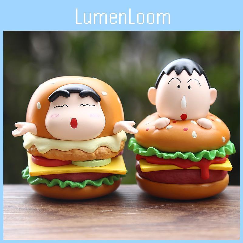 Adorable Crayon Shin Chan Nini White A-dai Collectible Figurine In Yellow Pvc Material