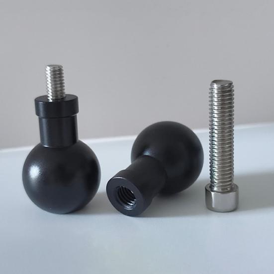 17mm/25mm Kulehodeadapter Enkel Justering M6/M8/M10 Bolt Kulehodeadapter Telefonholder Biltilbehør