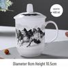 Jingdezhen Ceramic Water Cup with Lid