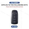 Alloy Style Car Key Case Cover Shell For Chery Tiggo 7 4 8 Pro Jaecoo J7 J6 J8 Omoda 5 9 C5 C9 E5 Ebro S800 S700 Phev Key Chain