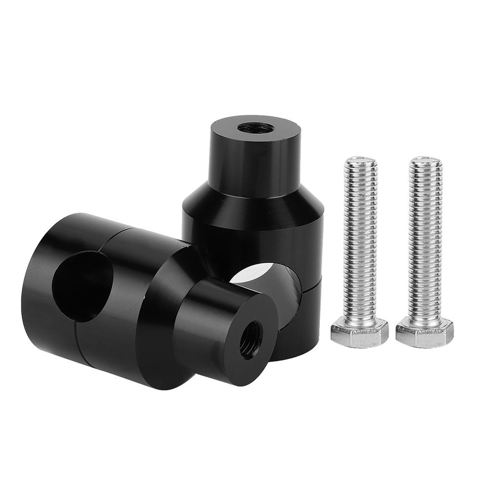 Pair 25mm Lift Handlebar Riser Aluminium Alloy for Motorcycle Modification Black