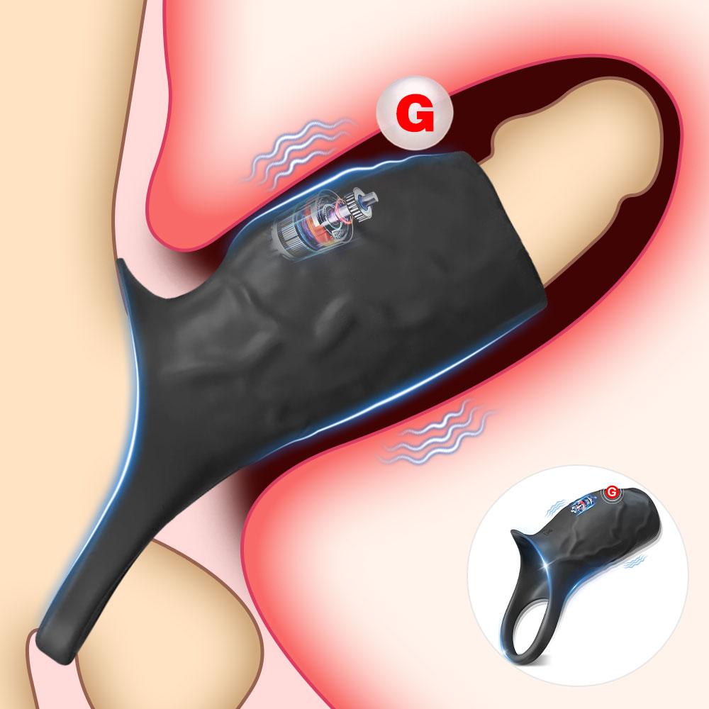 HESEKS Reusable Condom Penis Extension Sleeve Delay Ejaculation Cock Cover Penis Extender Vibrator Sex Toys For Men Adults 18+