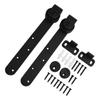 1 Set Mini Barn Doors Sliding Kit Sturdy Hardware Kits For Cabinet Doors Rail Sets Smooth Silent Easy Installation