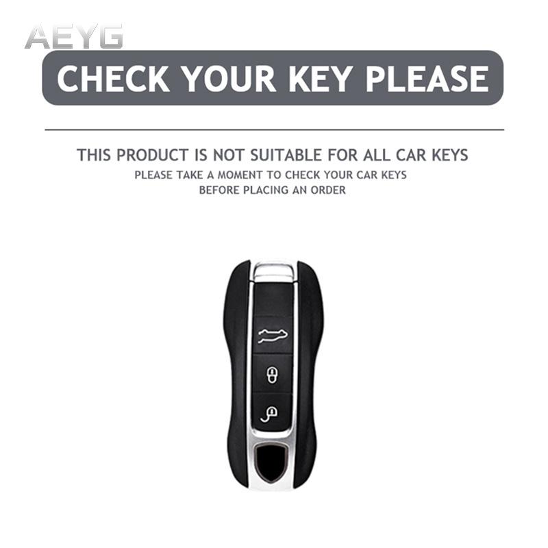 OHHH8 Fashion Car Remote Key Case Cover Shell For Porsche Cayenne Panamera 971 9Y0 2018-UP 911 Carrera 992 2019-UP Years Accessories