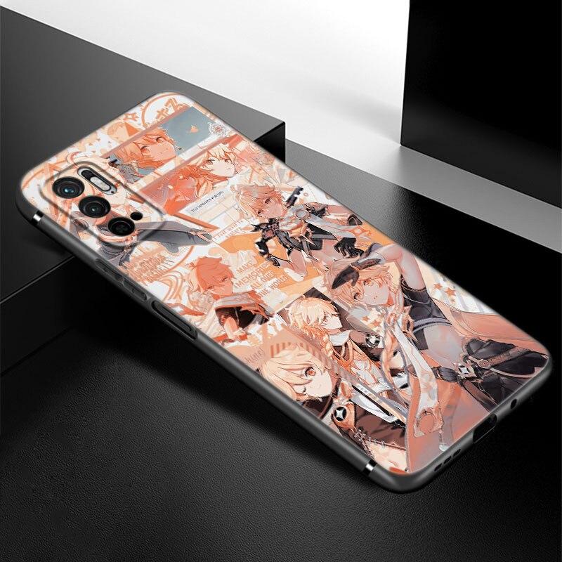 

Чехол для телефона Game Genshin Impact для Xiaomi Redmi Note 7 8 8T 9 9S 10 10S 10T 11 11S 4G 11E 11T Pro 5G, мягкий черный чехол из ТПУ Note 11 Pro Global