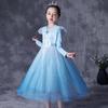 Kids' Long Sleeve Princess Elsa Dress – Frozen-Themed Formal Outfit