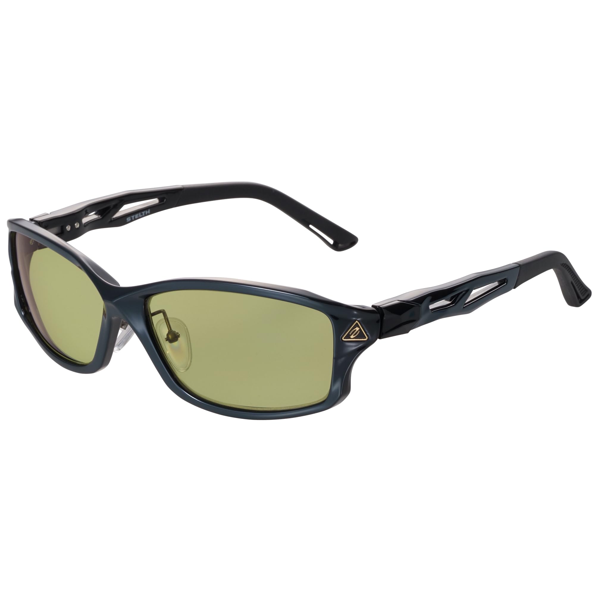 Zeque Polarized Sunglasses STELTH Diamond Black EASE GREEN [Zeque] F-2264