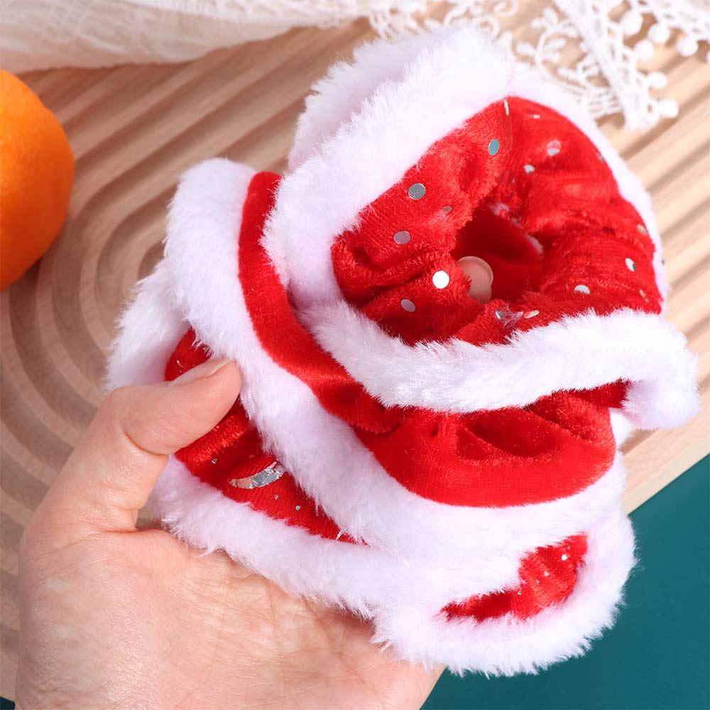 Snow Christmas Hair Rope High Elasticity Women Hair Ring New Year Hair Scrunchies Daily