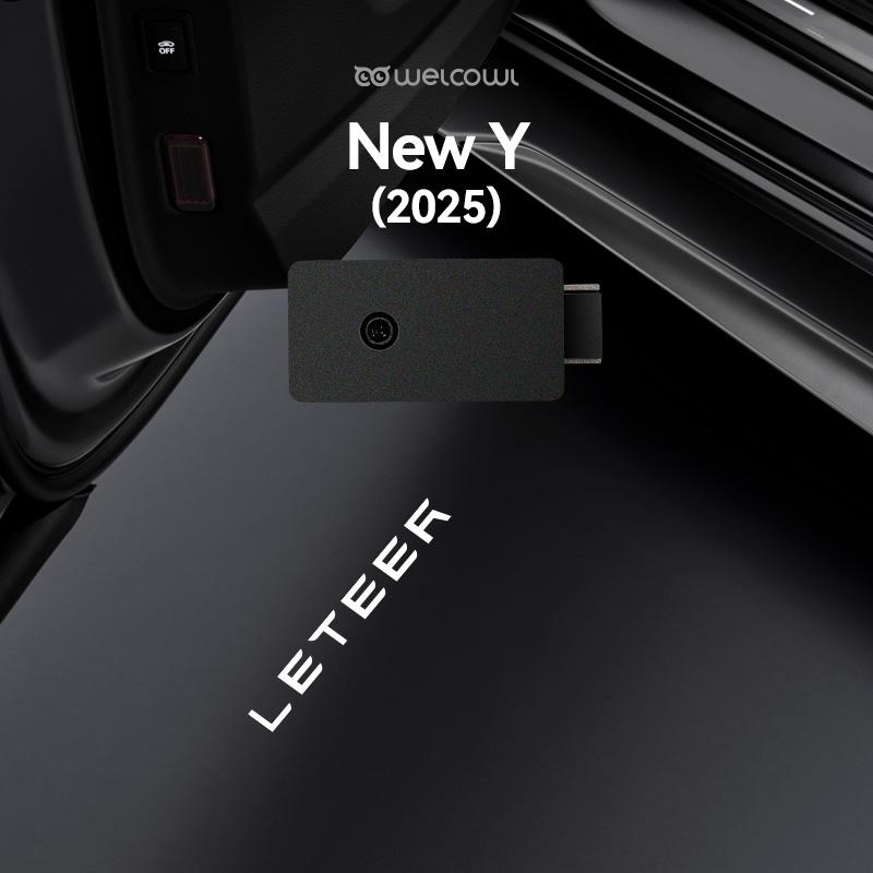 

2pcs Car Door Light For Tesla Model 3 New ModelY 2025 Courtesy Icon HD LED Lamp Laser Decor Projector Atmosphere Never Fade 2pcs