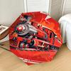 1pc Steam Train Lightning Pattern Umbrella Design Automatic Opening and Closing Umbrella, High-quality Travel Umbrella,  C1128205