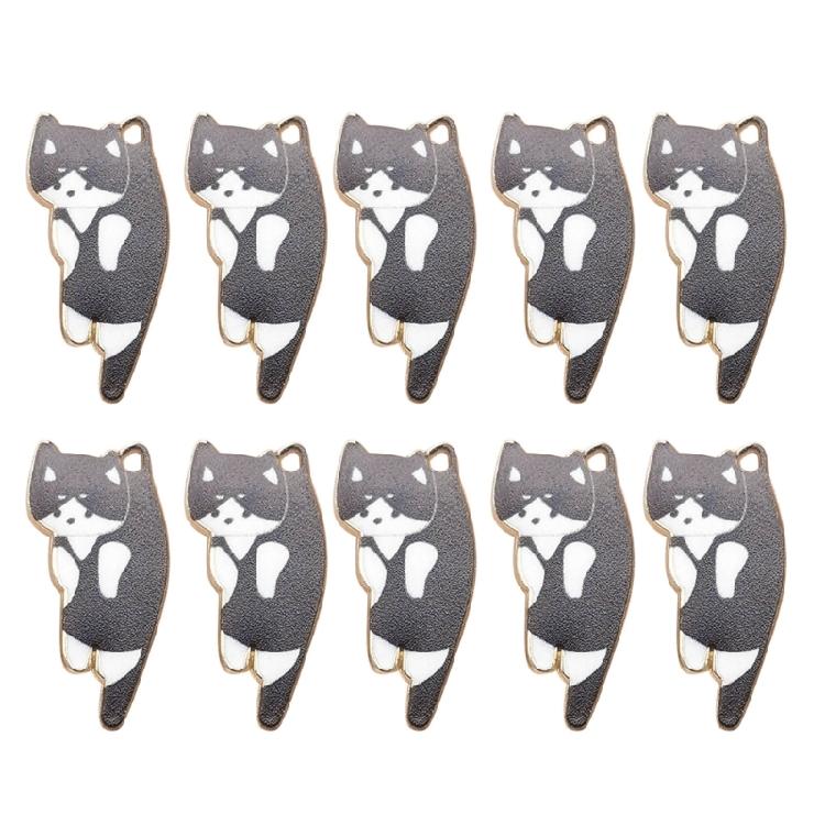 10Pcs Jewelry Making Tassels Animals Cat Pendant for Bracelets Keychain Crafts