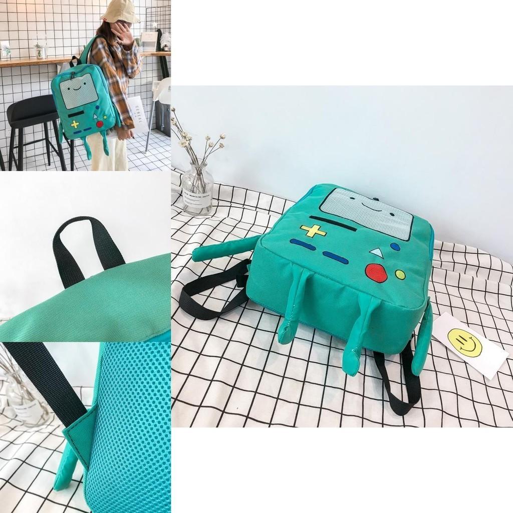 Niedlicher Cartoon Adventure Time Rucksack für Mädchen Japanischer Stil Lustig und Einzigartig Canvas Material Große Größe