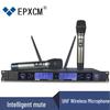 UHF Wireless Dual Microphone System for Home, Stage, and KTV Audio Equipment