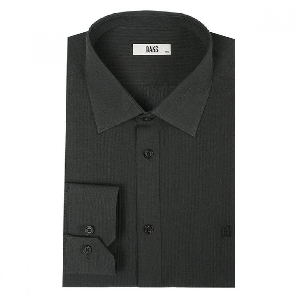 DakS Men S Solid Rib Regular Fit Long Sleeve Shirt dmS1Shdl104kk