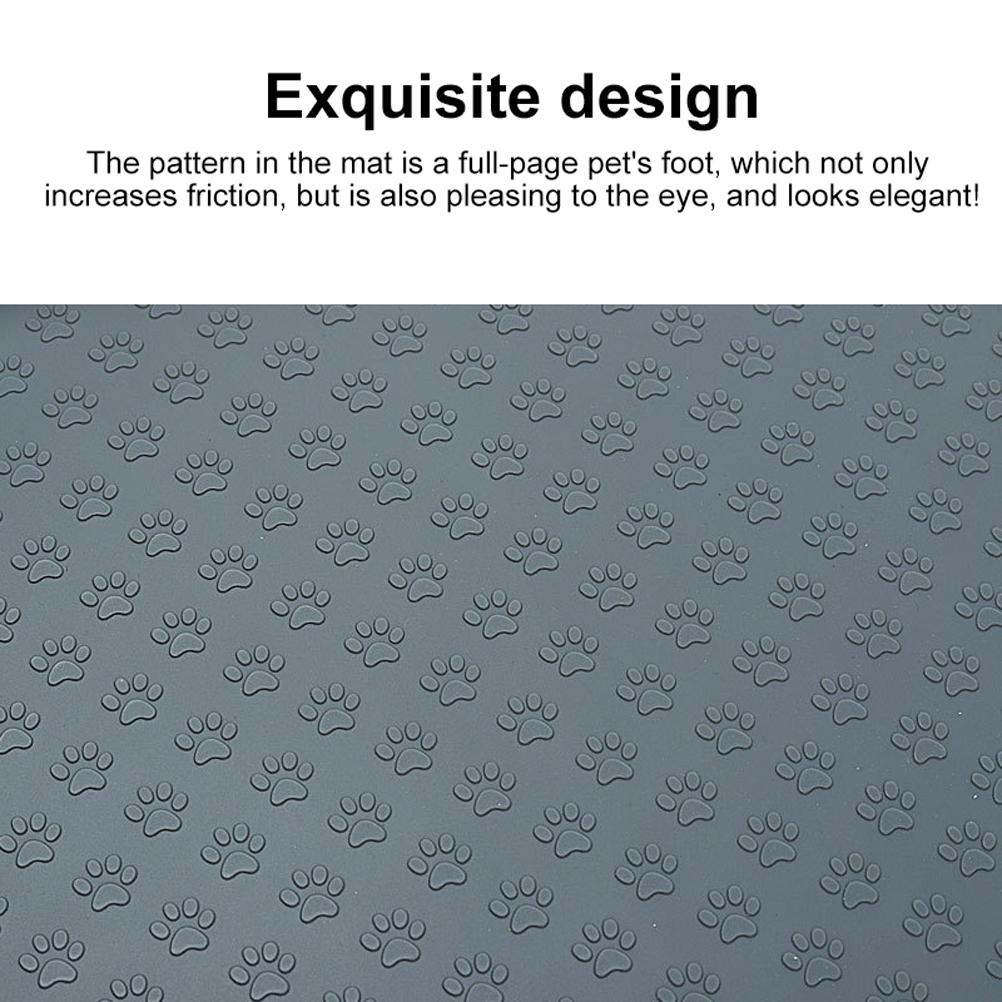 Mata pod miski dla zwierząt, bez BPA, silikonowa mata do karmienia zwierząt, wodoodporne akcesoria dla zwierząt zapobiegające rozlewaniu jedzenia i wody