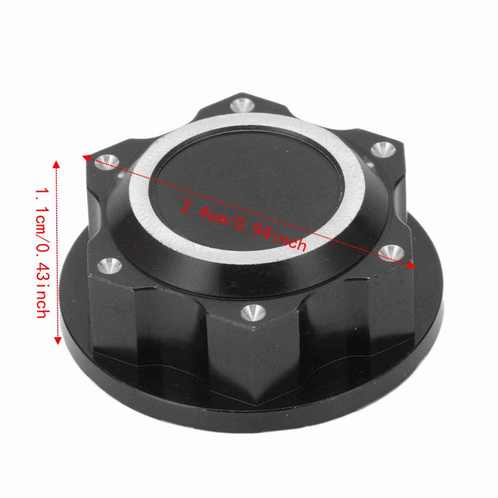 4Pcs Aluminum Alloy Wheel Lock Nuts Hex Wheel Nuts for ARRMA 1/5 Kraton 8S RC Car For RC Car чёрный