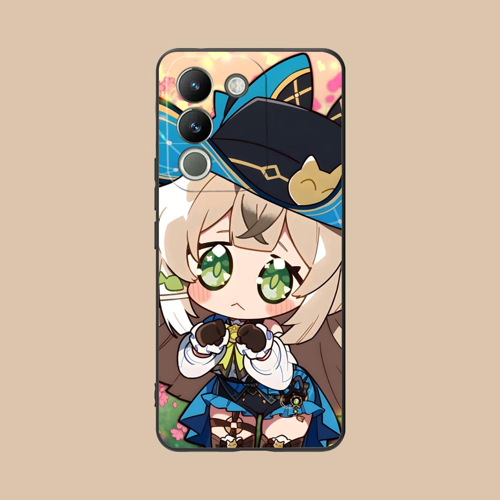 

Game GI Kirara Mobile Phone Case for VIVO Y77 76 75 74 73 72 58 56 55 51 50 38 36 Y19 Y18 Y03 Y01 5G Colorful Printing Cover vivo Y01
