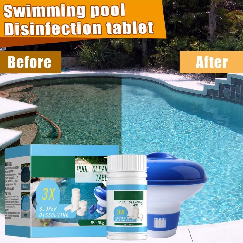 Solar Pool Floating Chlorine Dispenser Swimming Pool Chlorine Floater Bromine Tablets Dispenser  Storage Organizer