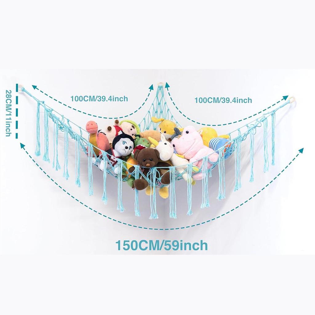 Cross-border Children's Handmade Cotton Rope Doll Storage Hammock