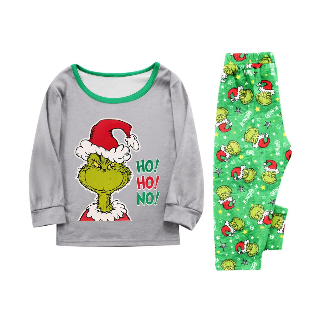 Parent-child Christmas Print Home Suit Long-sleeved Top And Pants