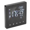 Digitalthermostat LCD-Anzeige Programmierbarer Smart-Touchscreen Fußbodenwasserheizung Kesselregler Schwarz AC90‑240V