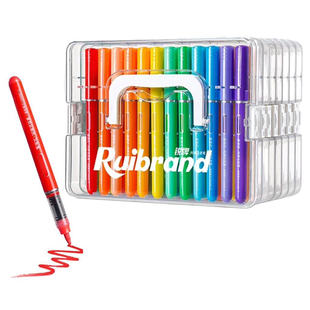 84 Colors Acrylic Paints Markers Pens,Water Based Washable Ink Art School Drawing Supplies,Portable Drawing Pen For Kids