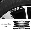 4/8PCS Car Carbon Fiber Rim Sticker Decorative Accessories For 2 3 5 6 Axela CX5 CX3 Atenza Demio RX7 CX7 MPS MS 323 MX3