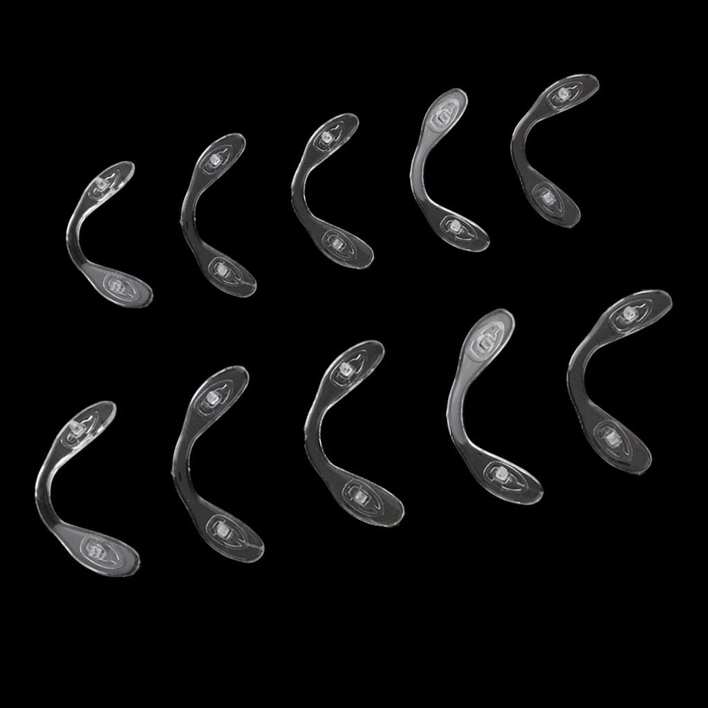 10 Pieces Silicone Children Eyewear Conjoined Nose Pads Soft Slide