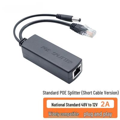 Qishao Standard 48V To 12V PoE Splitter with 1-to-2 Cable