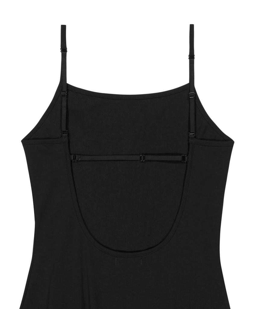 Ohos Back Strap Flare Dress / Black