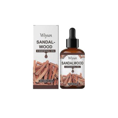 Olio essenziale di sandalo, adatto per diffusori e cura della pelle, fragranza legnosa, 30ml