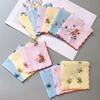 12Pcs Sweat Absorbent Women's Printed Handkerchiefs 28x28cm Thin Sweat Towel  Nostalgic