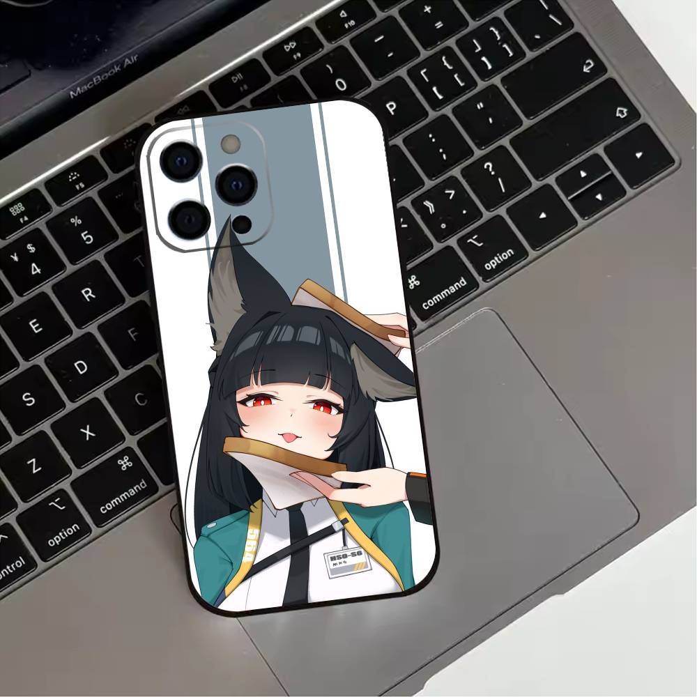 Zenless Zone Zero Miyabi Hoshimi Phone Case For iPhone 17,16,15,14,13,12,11 Plus,Pro Max,XS,Soft Silicone Black Cover
