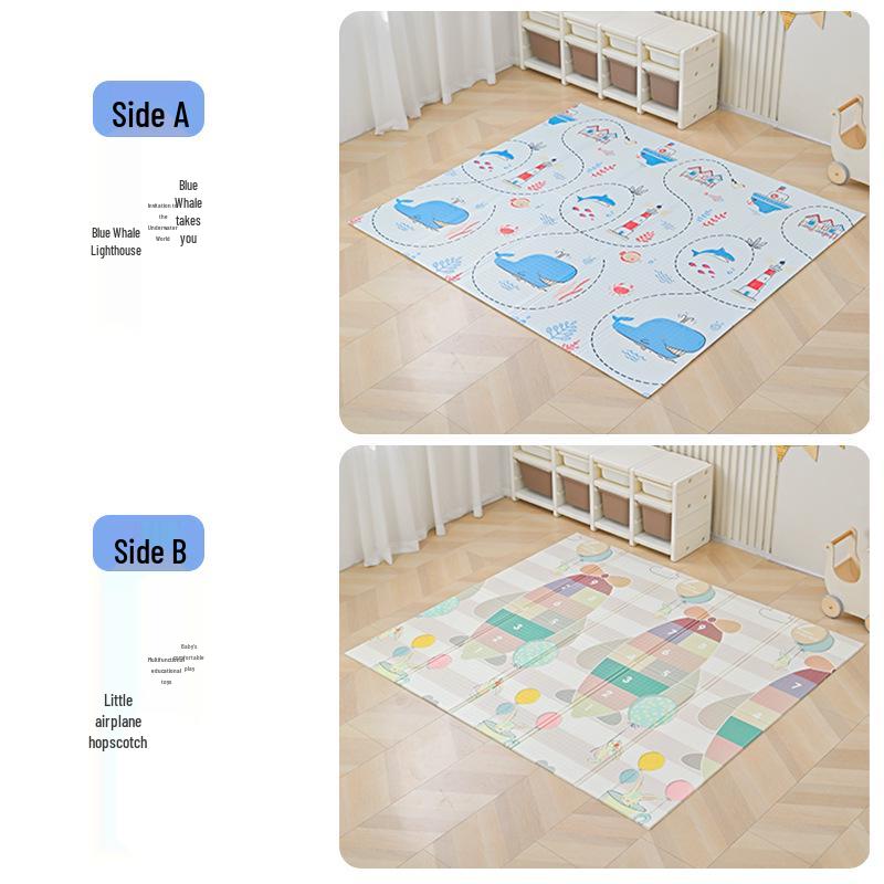 

Утолщенный складной детский коврик для ползания: Детский игровой и развивающий коврик из пены XPE с бортиком 180x60x1cm Random Pattern