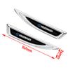 2Pcs Car Zinc Alloy Car Wing Right & Left Side Badge Fender Emblem Auto Valve for Volkswagen Polo 4 Motion Caddy MTM GTI CC Golf