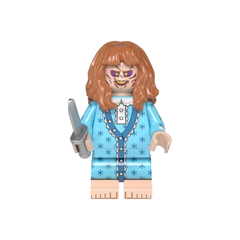 Halloween Series Sally Exorcist Assembled Human Block Toys, Parody Toys, Halloween Toys